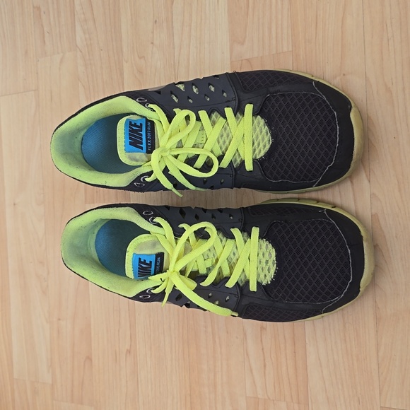 Nike Flex 2013 Run Grey/Volt Mens Running Shoes Size 9 - Picture 3 of 8